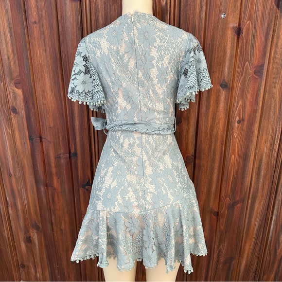 Selfie Leslie Sage Faux Wrap Dress - Picture 9 of 10